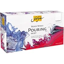 KREUL 87207-500 ml Solo Goya Pouring Fluid, medium acrilico liquido per le tecniche di colata e fluidità a base d'acqua, migliora le proprietà di fluidità dei colori acrilici. : KREUL