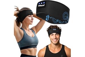 TPfocus Auriculares para Dormire Bluetooth 5.4 Regalo Hombre y Mujer,Sleep Headphones Sonno Auriculares Banda Deportiva Inalámbrico Recargable Auriculares Bluetooth Dormire (Cuadros clásicos negros)
