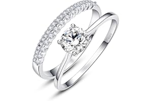 BONLAVIE Enfant Argent Sterling 925 Argent oxydé Ronde Blanc Zircone cubique