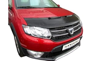 AUTO-BRA AB-00058 Bonnet Bra Compatible avec Renault Dacia Logan Sandero de 2012 BRA DE CAPOT - PROTEGE CAPOT Tuning Bonnet Bra