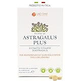 ASTRAGALUS PLUS da Fitoricerca Lao Dan® | Estratto di Astragalo Premium Quality TITOLATO al 70% - 210mg polisaccaridi per com