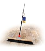 Balai Professionnel Léger 45 Cm - Manche Télescopique 100-165 Cm - Poils Mélange Crin De Cheval - Pivot 180° Pour Nettoyage Facile