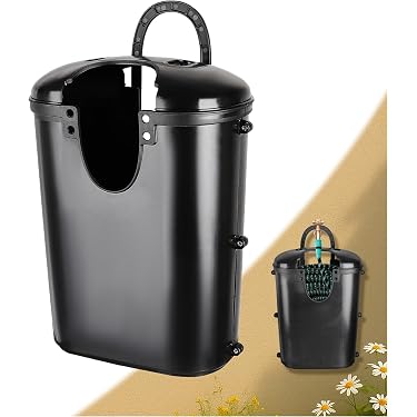 Gartenschlauchhalter Wandhalterung Schwarz - Schwerlast Bis 29,9 Kg, Mit Schrauben