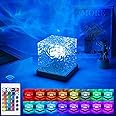 Ambdded® Aurora Glow Night Lamp | Northern Lights Effect LED Projector | Ocean Ripple 3D Water Wave LED Table Light | Romantic Ocean Wave Effect LED Night Lamp for Bedroom with Remote Control