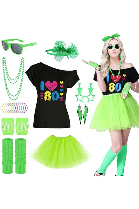 Vestido Hippie Mujer Disfraz Hippie Años 80 Camiseta