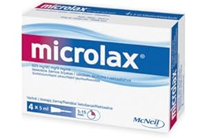 MCNEIL Microlax Enema 5mlx4 - Fast Treatment of Constipation Or Conditions Requiring Relief of Emptying