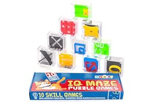 Magicat Zestaw 10 kostek łamigłówek Puzzle Pomysły na prezenty świąteczne 2024 Łamigłówki dla dzieci i dorosłych Idealne prezenty świąteczne na oryginalne pomysły na Boże Narodzenie, śmieszne prezenty