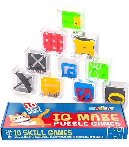 Flypop’s 8 Mini Metalen Puzzels – Denkspel Voor Kinderen Vanaf 3 Jaar, Voor Concentratie, Logica En Fijne Motoriek