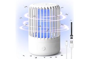 GBARAN Insektenvernichter Mückenfalle Elektrisch, Mückenlampe Mückenschutz Insektenfänger UV Licht Insektenvernichter, Leistungsstarke USB Schädlingsbekämpfungsfallen für drinnen und draußen