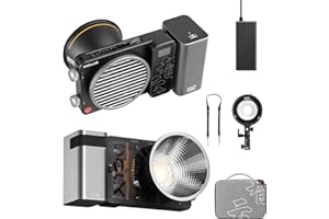ZHI YUN Zhiyun X100 Combo Molus LED Video Light 100W Ajustable 2700K-6500K CRI95 + TLCI 97 + LED Studio La iluminación Continua admite el Control de Aplicaciones con el Adaptador de Montaje Bowens