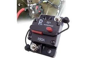 parts PTT 150 Amp 12V- 48V DC Disjoncteur de puissance commutable de batterie thermique résistant à l'eau avec réinitialisation manuelle pour Marin RV Caravan Pièces du système solaire