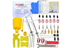 CYCEARTH Vélo Kit de Purge De Frein pour Shimano TEKTRO MAGURA Zoom Vélo Minérale Huile Hydraulique Disque Professionnel Tool Set