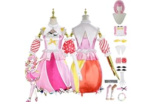 Tjmiaohao Project Sekai Colorful Stage Ootori Emu Cosplay Costume Outfit Game Characters Kamishiro Rui Uniform Full Set Halloween Dress Up Suit with Headdress Wig for Women Girls