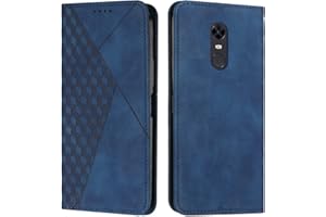 KOUYI Funda para Xiaomi Redmi 5 Plus/Redmi Note 5, PU Cuero Flip Folio Carcasa [Magnético][Soporte Plegable][Ranuras para Tarjetas],Capa Tipo Libro Flip Case Wallet,Antigolpes Cover (Azul)
