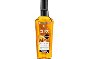 Schwarzkopf - GLISS - Huile de Soin Précieuse - Reparation ultra-ciblée - Apporte Résistance & Nutrition - Haptiq System - Cheveux Secs & Très Abîmés - Cheveux 100% Plus Forts - Soin Intense - 75ml