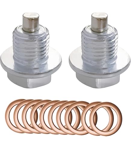 Tappo Di Scarico Olio Magnetico M14x1.5 - In Acciaio Inox, Con Magnete Al Neodimio E Rondella In Rame - Per Motori Auto, Moto, Barche