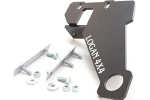 Logan4x4 Gancio di Recupero Gancio di Traino Nero per Ford Ranger 2012 – 2022 T6 T7 T8 Wildtrak Limited