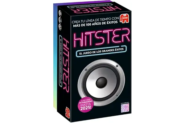 Hitster Original - Juego Musical para Adultos - Juego de Fiesta (ES) | Juego musical para adultos (+16 años). Escanea cartas con la app y ordena las canciones por año de lanzamiento.
