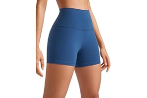 CRZ YOGA Butterluxe Shorts de Yoga pour Femme Taille Haute Formation Entraînement Cyclisme Leggings - 6/10/15/20cm