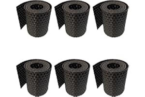 workingHOUSE Rotolo Frangivisto in Polyrattan per Recinzione Esterna - Strisce Resistenti alle Intemperie per Recinzioni, Balconi e Terrazze - Facili da Installare - 255 cm x 19 cm (6x Marrone scuro)