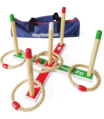 Unibos | Large Boules Set 8pc Set| Classic Outdoor Games | Jack And Bowls Carry Holder Pentanque Set Family Garden Games Summer Fun French Boules Garden Game Carry Case Multi Colours