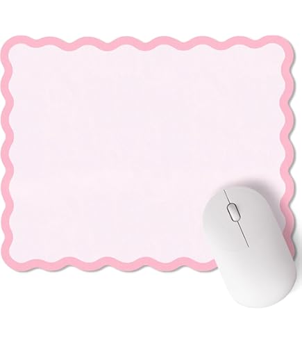 Seorsok Square Aesthetic Ribbon Bows& Love Mat,Premium Textured  Pads For Office Laptop,washable Square Pads With Extended Stitched Edges Non Slip Rubber Base,white,white P 289219140 - View #8