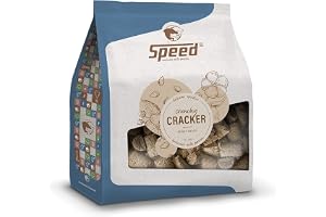 Speed Delicious Speedies Cracker, hästgodis med värdefulla linfrön, krispiga bakade kex, bästa ingredienser (2,5 kg)
