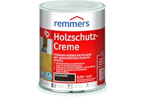 Remmers Holzschutz-Creme 3in1 palisander, 0,75 Liter, tropffreie Holzlasur für aussen, 3in1: Imprägnierung, Grundierung & Lasur in EINEM Arbeitsgang