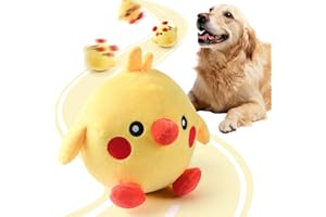 MYDOVA Giocattolo interattivo per cani che squittisce, perfetto per cani di piccola e media taglia, per addestramento interattivo per dentizione, attivati al tocco, durevoli giocattoli interattivi