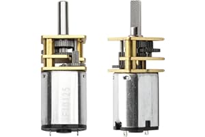 GALDOEP 2Pcs GA12-N20 getriebemotor,3 V 145 RPM Motor zur Reduzierung,Untersetzungsgetriebe,für Roboter Modell