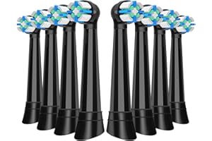 LOKOBATII IO Aufsteckbürsten Kompatibel mit Oral B IO 2/3/4/5/6/7/8/9/10 Series Zahnbürste Elektrische, IO Zahnbürste Aufsätze Kompatibel mit Oral B IO Für saubere Zähne und Schutz des Zahnfleisches (8 Schwarz)