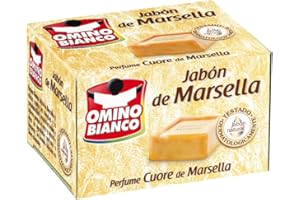 Omino Bianco - Pastilla de Jabón de Marsella para Tejidos Delicados, Ingredientes Naturales y Biodegradables, 250g - Pack de 6