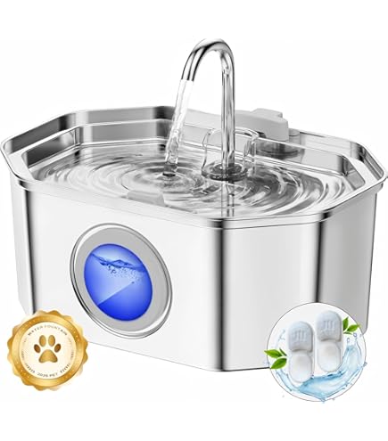 FEELNEEDY 2,5L Fontaine à Eau Pour Chat Ultra Silencieuse Distributeur