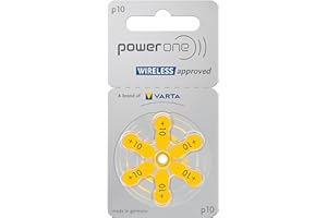 POWER ONE PowerOne Piles auditives PR70 60 piles pour appareils auditifs Taille 10