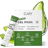 Clasy Care Aloe Vera Jel Maske - Kolajen ve Retinol ile Nemlendirici Y&uuml;z Maskesi - G&uuml;neş Yanığına Karşı Ferahlatıcı Bakım - S