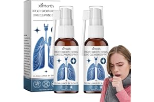 SNONESIY Qartel Lungenreinigungsspray,2 Stück Lung Cleansing Spray,Lungenreinigung,30ml Lungenspray,Herbal Lung Spray,Lungenreiniger Spray Geeignet Zum Entfernen Reinigen und Atmen