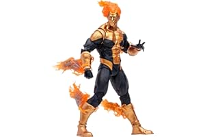 McFarlane Toys DC Multiverse Waverider (DC Classic) Gold Label Figura de acción de 7 Pulgadas - Explora la Corriente Temporal con el Aged Booster Gold