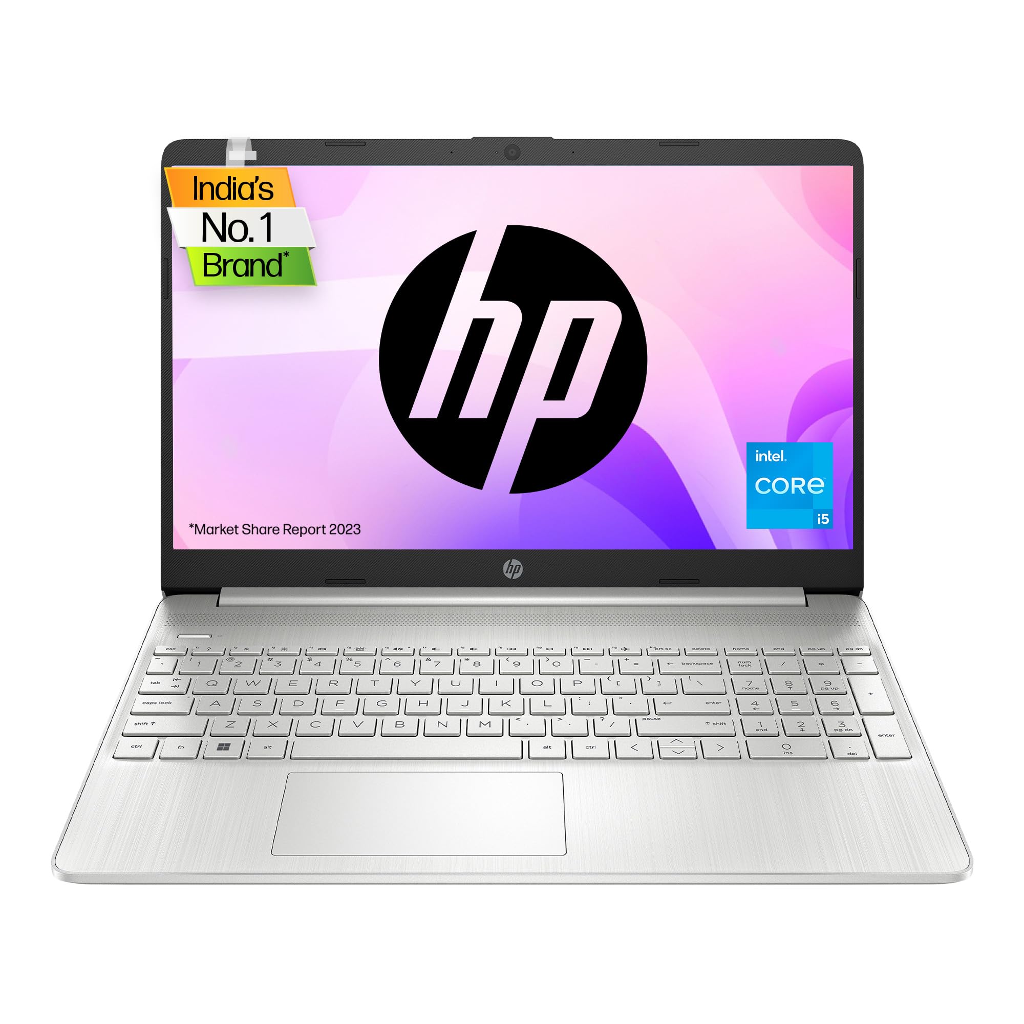 HP Laptop 15s, 12th Gen Intel Core i5-1235U, 15.6-inch (39.6 cm), FHD, 16GB DDR4, 512GB SSD, Intel Iris Xe Graphics, Backlit 