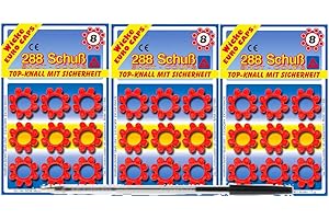 KANDYTOYS 8 SHOT RING CAPS - 800 SHOTS - 100 RINGS - Edison Giocattoli Original Blister Packs Plus 1 SST Free Pen