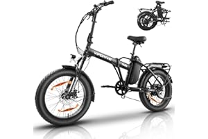 Vipdrive Bicicleta Eléctrica de Montaña 20''/24''/26'' x 4'' Fat Tire, Ebike con Batería de 48V 15/13Ah, Bici Eléctrica Adultos, Alcance de hasta 100 KM, 7 Velocidades y Pantalla LCD