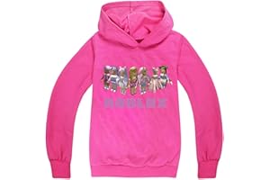 CKCKTZ Ro-blox Felpe con cappuccio per ragazze ragazzi moda felpa bambino manica lunga pullover tuta novità carino