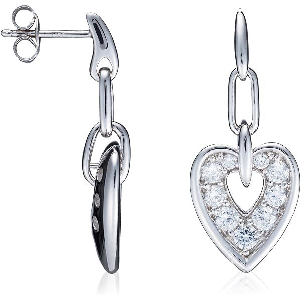 Boucles D'oreilles Boucles D'oreilles Femme Argent Blanc Oxyde