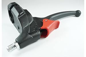 acelo varios Bremshebel mit Parkhebel-Arretierung - offen - Klemmgrösse 22 mm, Bremszugführung gerade 80 Grad, Einstellschraube