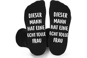 Cadimus Lustige Socken Herren 43-46, Geschenkideen Männer, Schwarze Socken mit Worten, Geburtstagsgeschenk Socken, für Männer Papa Opa