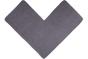 WohnDirect Tappetino da doccia angolare grigio - ideale per cabine doccia quadrate, può essere combinato in un set, antiscivolo e lavabile - Tappeti da bagno & Tappeti da bagno - 50 x 100 x 100 cm