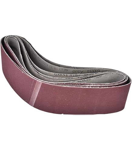5 Stück Schleifbänder 100 x 915mm Körnung P150 Gewebebänder