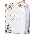 Beautiful Boho Wedding Planner Book and Organizer - Enhance Excitement and Makes Your Countdown Planning Easy - Unique Engagement Gift for Newly Engaged Couples, Future Brides and Grooms,9 inches X 11