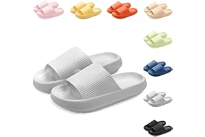 Yuccer Badelatschen Damen Eva Super Weiche Badeschlappen rutschfest Schlappen Damen Wolkenschuhe Dicke Sohle Badesandalen Herren Cozy Slides Slippers Sommer Hausschuhe