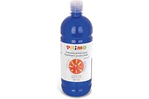 PRIMO - Tempere Lavabili per Bambini +3 Anni e Principianti in Bottiglia da 1L, Colori a Tempera Primi Passi per Dipingere su Carta, Stoffa, Vetro e Altro, Lavoretti Creativi per Bambini e Hobby