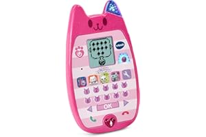 VTech - Teléfono A-Miau-cinante La casa de muñecas de Gabby, Teléfono Educativo, móvil de Juguete, niños +3 años, Divertidas Actividades, Versión ESP
